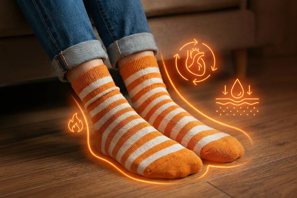  فواید جوراب پوشیدن برای سلامتی پاها