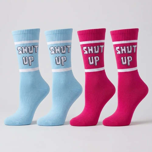 جوراب ساقدار Shut up لیروی